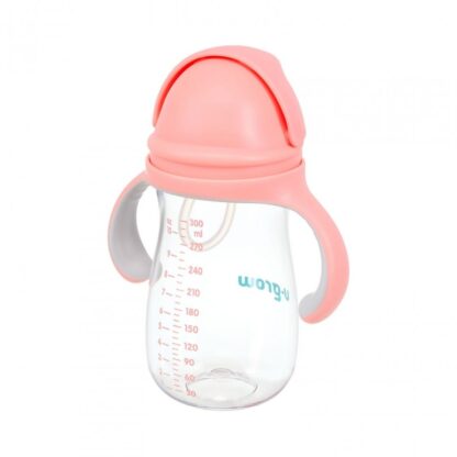 Tritan straw cup, pink, 300ml, U-Grow - Image 3