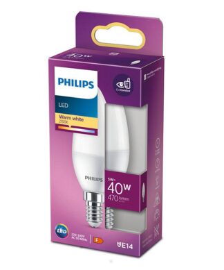 LED bulb Philips B35, candle/mirror type