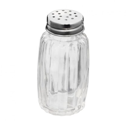 SALT / PEPPER CONTAINER, GLASS + STAINLESS STEEL, 45ML