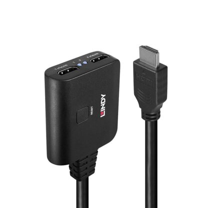 Lindy cable 2 HDMI ports 4K60 black