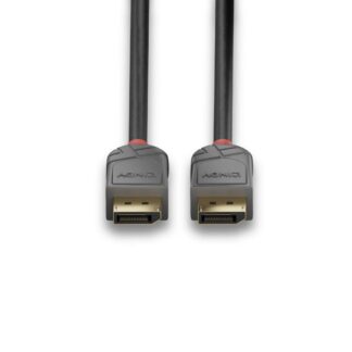 Lindy cable 0.5m DisplayPort 1.4, Anthra line
