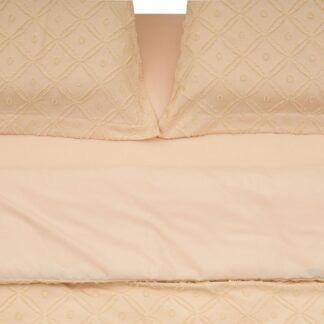 BED LINEN KS WITH CREAM TUFFED EMBROIDERY
