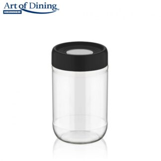 Glass storage jar with lid,660 ML