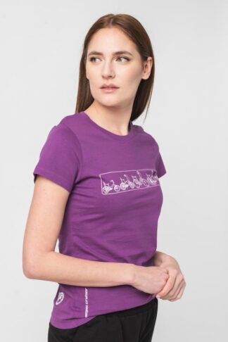 Pegas Women's Purple-Xl Multibike T-Shirt