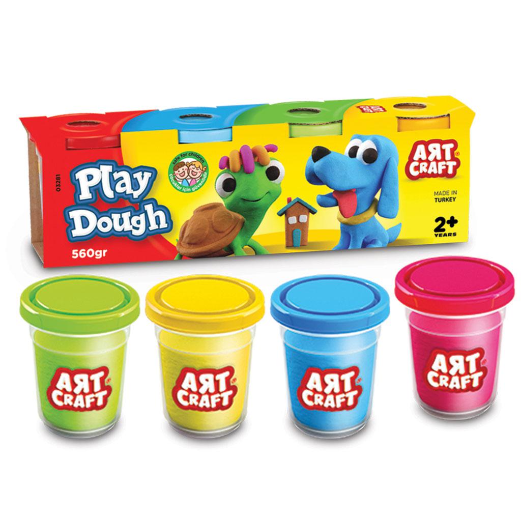 SET OF 4 BOXES WITH MODELING PASTE, 560 GR EU Supplies