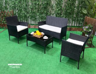 HR SET MOBILIER 4 PIESE BLACK