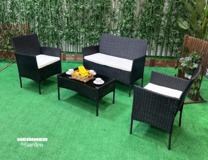 HEINNER FURNITURE SET 4 PIECES BLACK