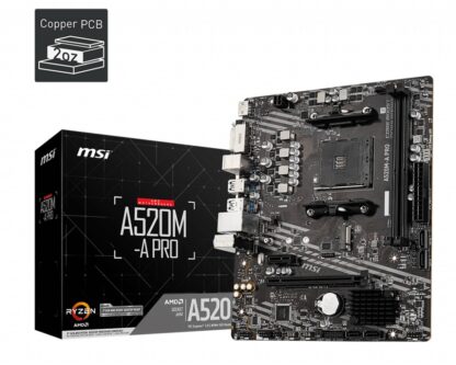 Motherboard AMD MSI AM4 A520M-A PRO - Image 3