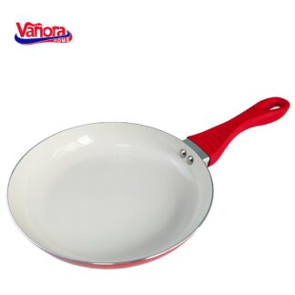 ALUMINUM FRYING PLATE 24x4 CM, LARGE RED