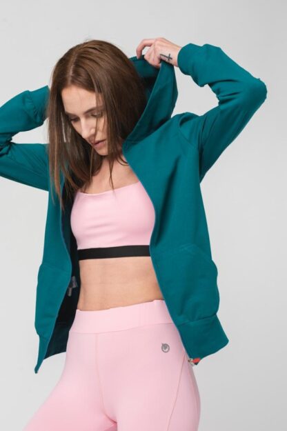 HANORAC COTON CASUAL FEMEI PETROL-XL - Image 3
