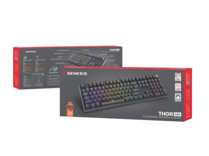 Keyboard Genesis Thor 404 P black - Image 7