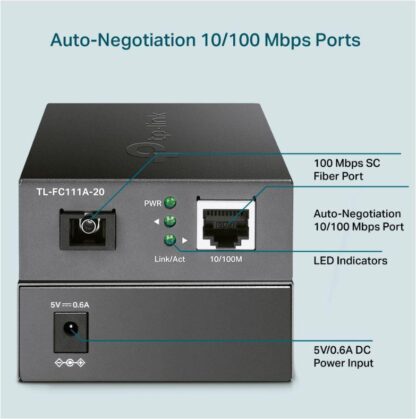 TP-LINK WDM MEDIA CONVERTER TL-FC111A-20 - Image 3