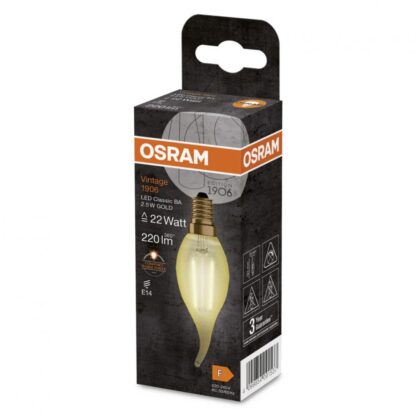 1906LCBA22 2,5W/824 230VFILGDE14FS1OSRAM - Image 2