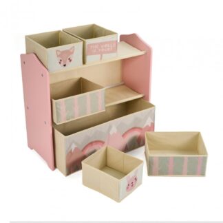 Pink Forest toy storage cabinet