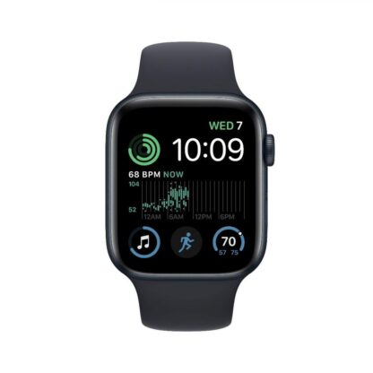 Apple Watch SE GPS + Cellular 44mm Midnight Aluminium Case with Midnight Sport Band - M/L - Image 2