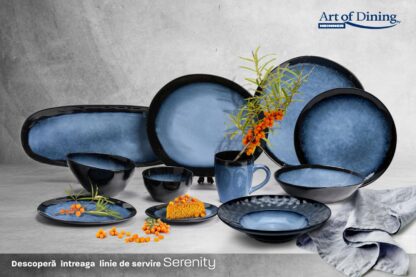 28 CM EXTENDED CERAMIC PLATE, SERENITY - Image 7