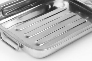 Oven Tray stainless steel 25x19x4.5 CM
