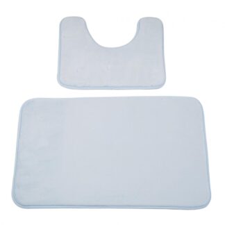 Set of 2 Baby Blue bath mats