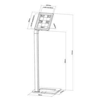 Neomounts Smartphone/Tablet Stand Silver 10"