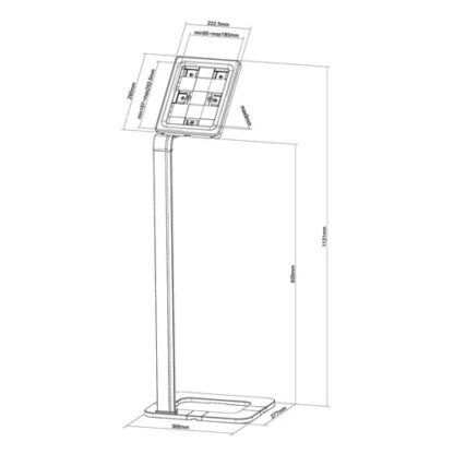 Neomounts Smartphone/Tablet Stand Silver 10" - Image 2