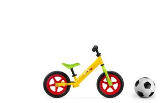 METAL BALANCE BIKE, SEVEN, WTP MODEL, 12 INCH, YELLOW GREEN