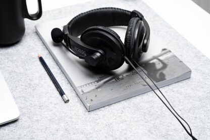 Headset with microphone Spacer, multimedia, black - Image 3