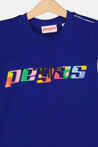 Royal Blue-4 Children's Multicolor Logo T-Shirt - Image 3