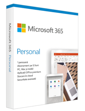 Retail Cloud License Microsoft 365 Personal English Subscription 1 year Medialess P6