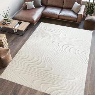 Carpet, embossed pattern, Wave, 200x300 Cream