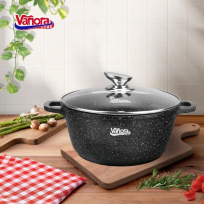 Aluminum half pot 24x11.5CM, 5.2L, CLASSIC - Image 2
