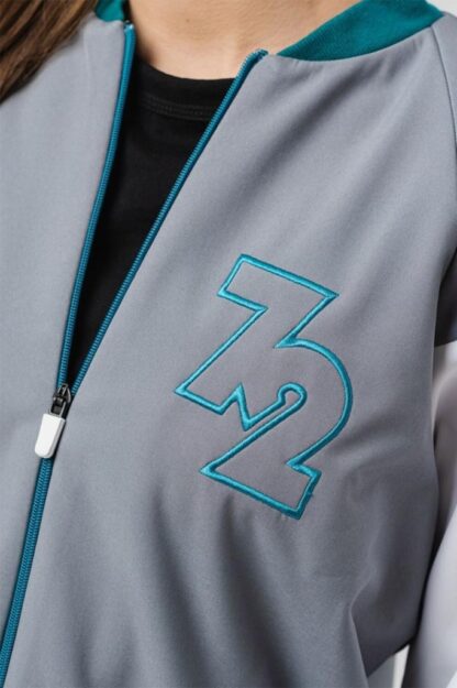 W PETROL GRAY BOMBER JACKET XS - Image 2