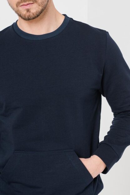 Navy-Xxl Men's Casual Cotton Blouse - Image 6