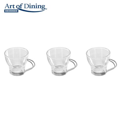 3 Cups Set 110ML,glass,Handle OTEL CROM