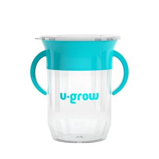 360 degree mug with handles, blue, U-Grow