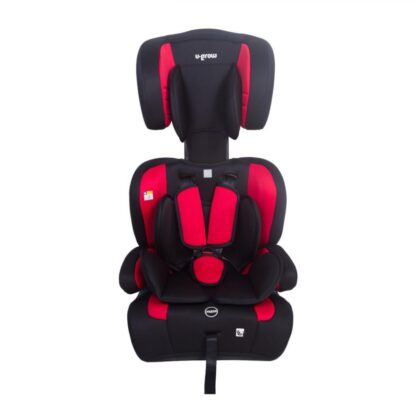 Car seat, 76-150 cm, red/black - Image 3