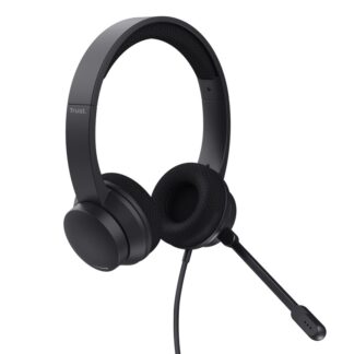 Trust Ayda USB-ENC headphones, black