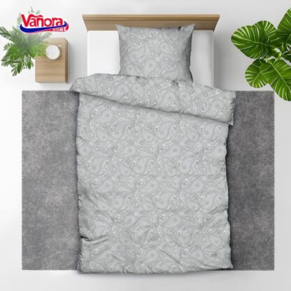 Single cotton bed set, 92 gsm, Paisley
