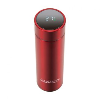 Art of Dining, Thermos stainless steel 450 Ml with led indicator for temperature, Red