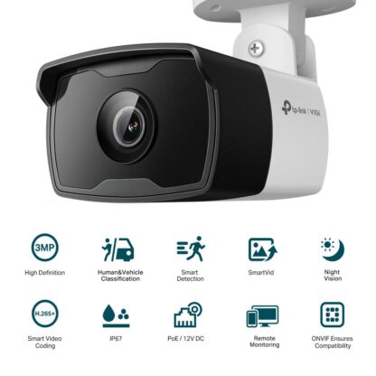TP-LINK  3MP BULLET NTW CAM 2.8MM SMART - Image 2