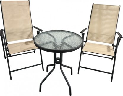 HR SET 2 CHAIRS+TABLE, TEXAS