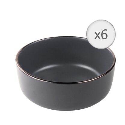 Set of 6 cereal bowls, 16 CM ceramic, CALYPSO