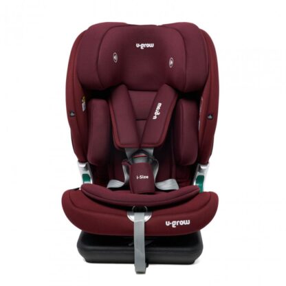 U-Grow car seat, isofix, 76-150 cm, red