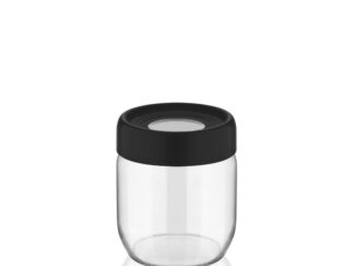 Glass storage jar with lid,425 ML