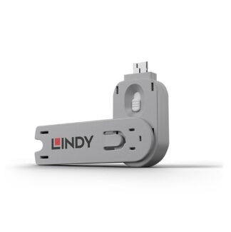 Lindy USB Type A Port Blocker Key, White