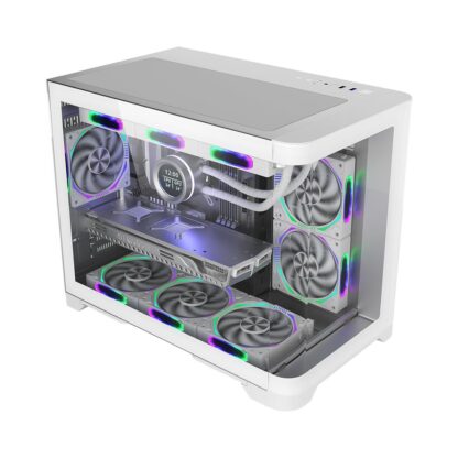 PC Case 1STPLAYER Gaming UV6 WHITE - Image 2