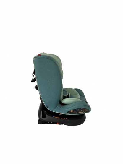 Rotating car seat, isofix, 0-36kg, green