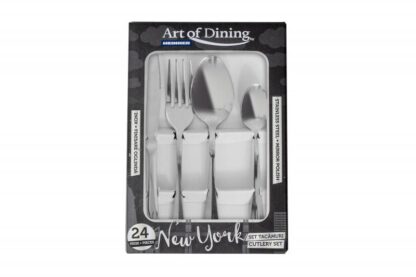 Steel cutlery set 24 pieces NEW YORK