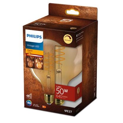 Philips G120 vintage LED bulb