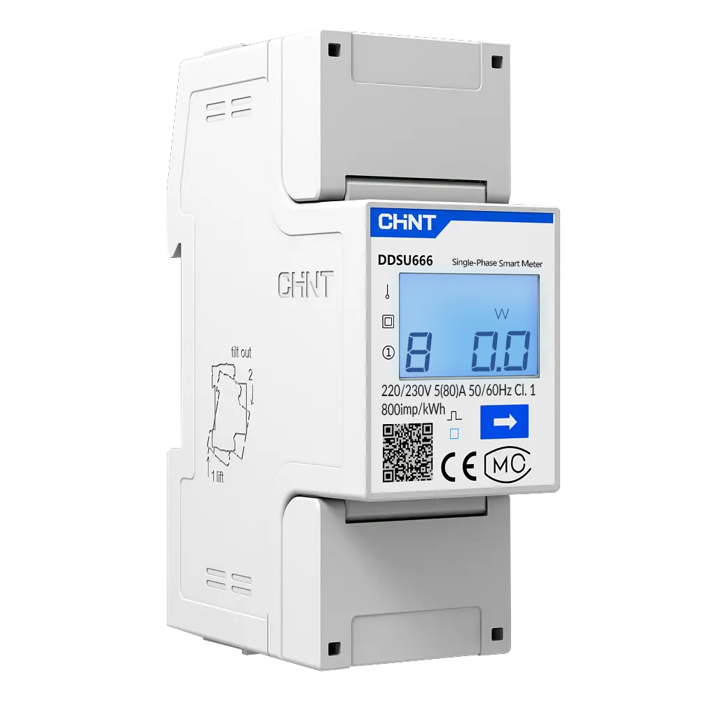 nJoy DDSU666 Single Phase DIN-Rail Meter - EU Supplies