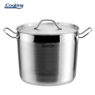 STAINLESS STEEL STOCK POT+LID 20x16 CM, 5L, MAESTRO